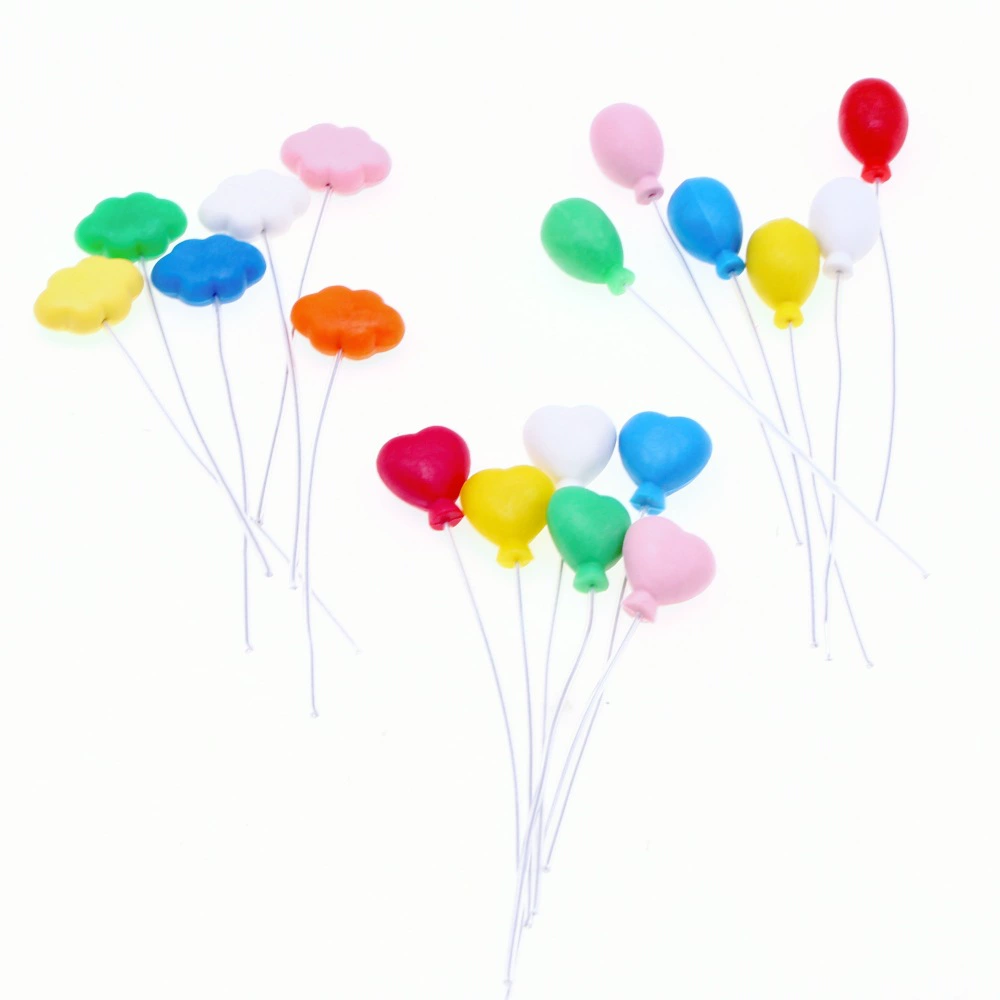 Кукольный дом мини цветной воздушный шар Микро пейзаж Сцена фотография реквизит украшение торт вечеринка украшение автомобиля украшения аксессуары