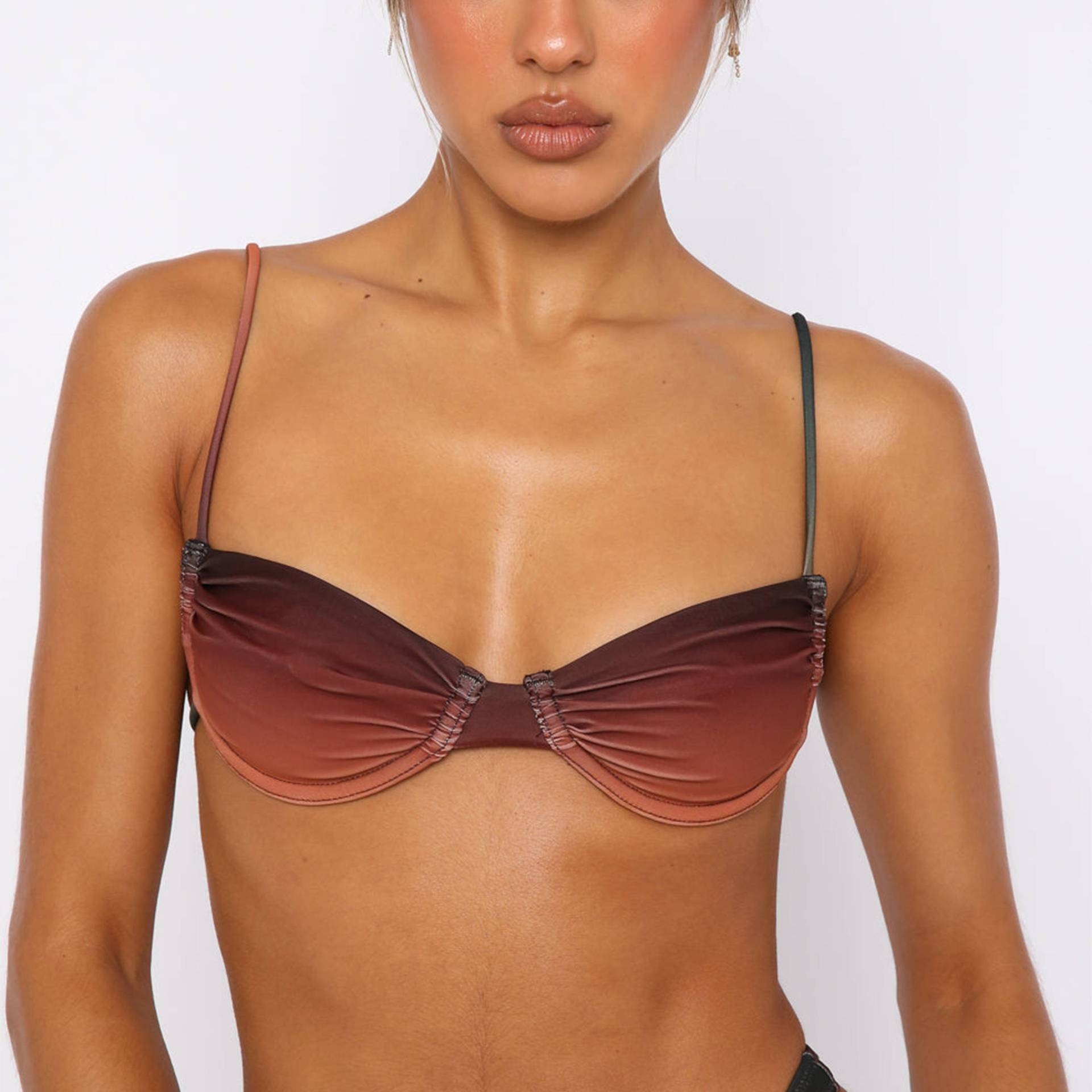 Gradient Two Piece Bikini Set For Women European American Style_voghion.com