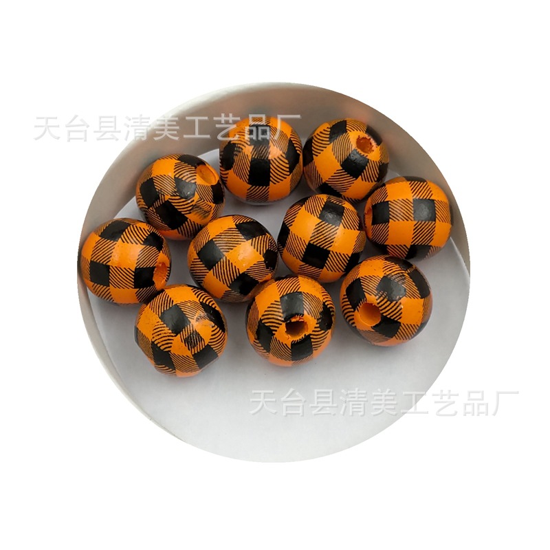 Plaid naranja y negro