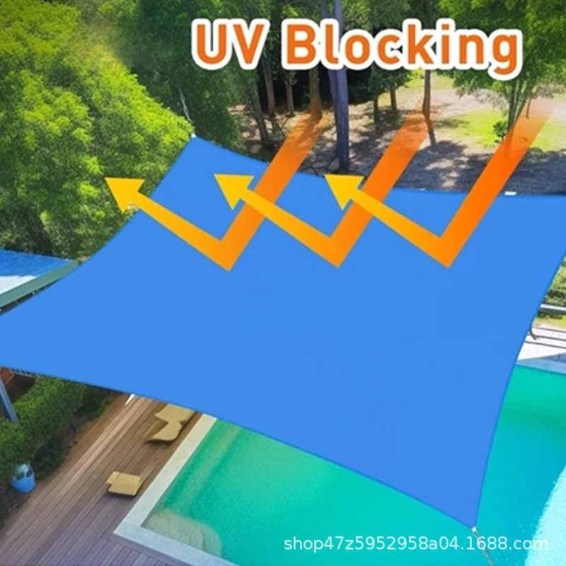 Rectangular Waterproof Polyester Sunshade Sail, 95% Uv Blocking, Anti-Uv Sunshade Fabric, Garden Sunshade Canopy Rectangular Waterproof Polyester Sunshade Sail, 95% Uv Blocking, Anti-Uv Sunshade Fabric, Garden Sunshade Canopy