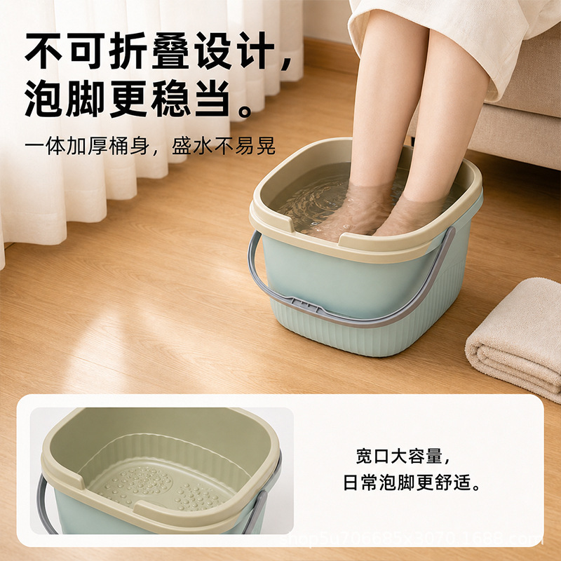 Insulated foot bath tub for couples, made of plastic, suitable for home use, can accommodate both feet, and features a thickened design for maintaining a constant temperature