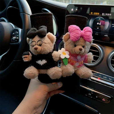 Seat belt shoulder pad | Supplies Women's Complete Book - pair-of-cute-bear-safety-belt-shoulder-pads-2