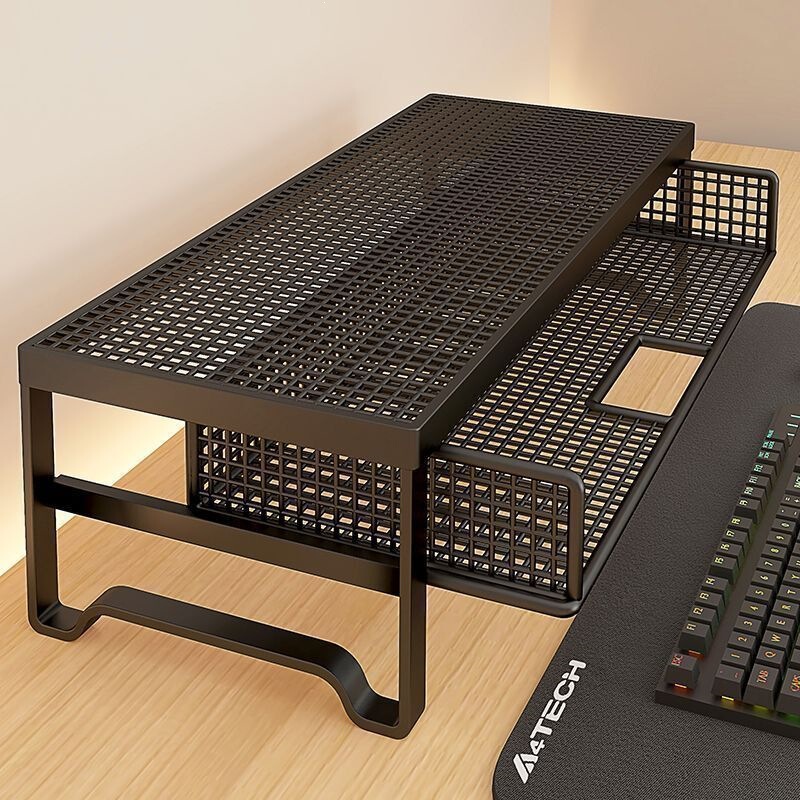 Computer height-adjustable stand, laptop suspended cooling rack, office desktop base, pull-out dormitory height-adjustable storage