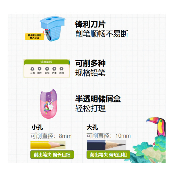 Alemania Pfizer unicornio dinosaurio de doble agujero afilador de lápiz para estudiantes 183534