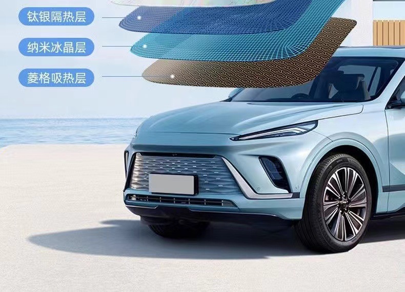 Car Sunshade Car Umbrella Sunshade Glass Front Gear Opening Laser Folding Sunscreen