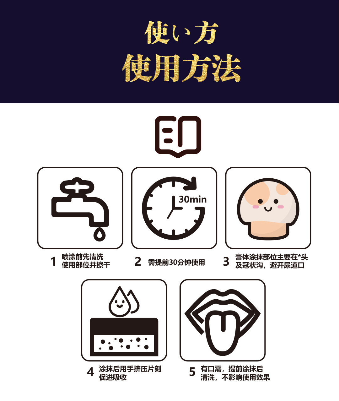 Bo Jin Sanggang Men’s Delay Ointment 60g Plant Extract Topical Formula — detail image 9