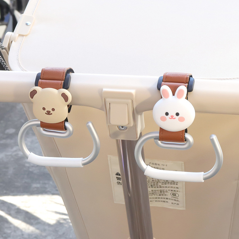 (쌍) 갈색 갈고리 곰 + 토끼 머리