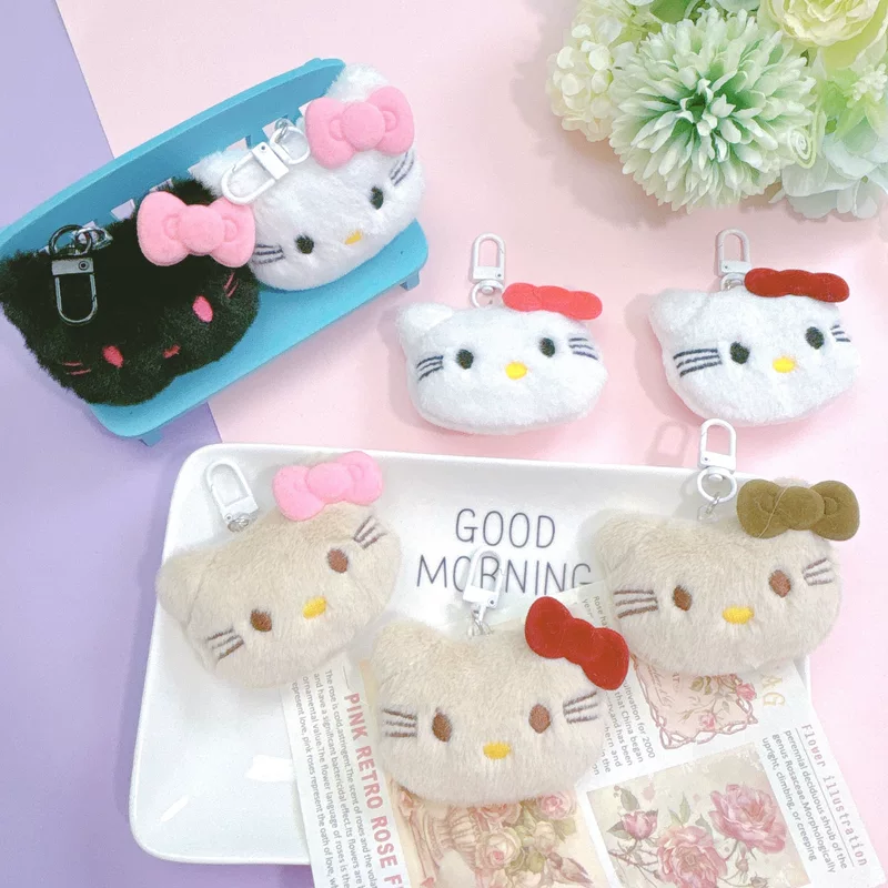 Ключница из плюша мультфильм, кукла, брошь, аксессуар для сумки, игрушка, DIY, кот