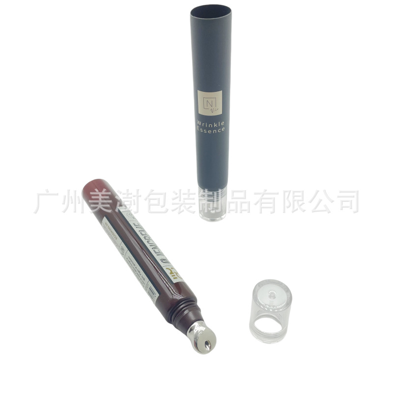 D19锌合金眼霜按摩头盖   眼霜软管包装  15ml锌合金连体眼霜软管