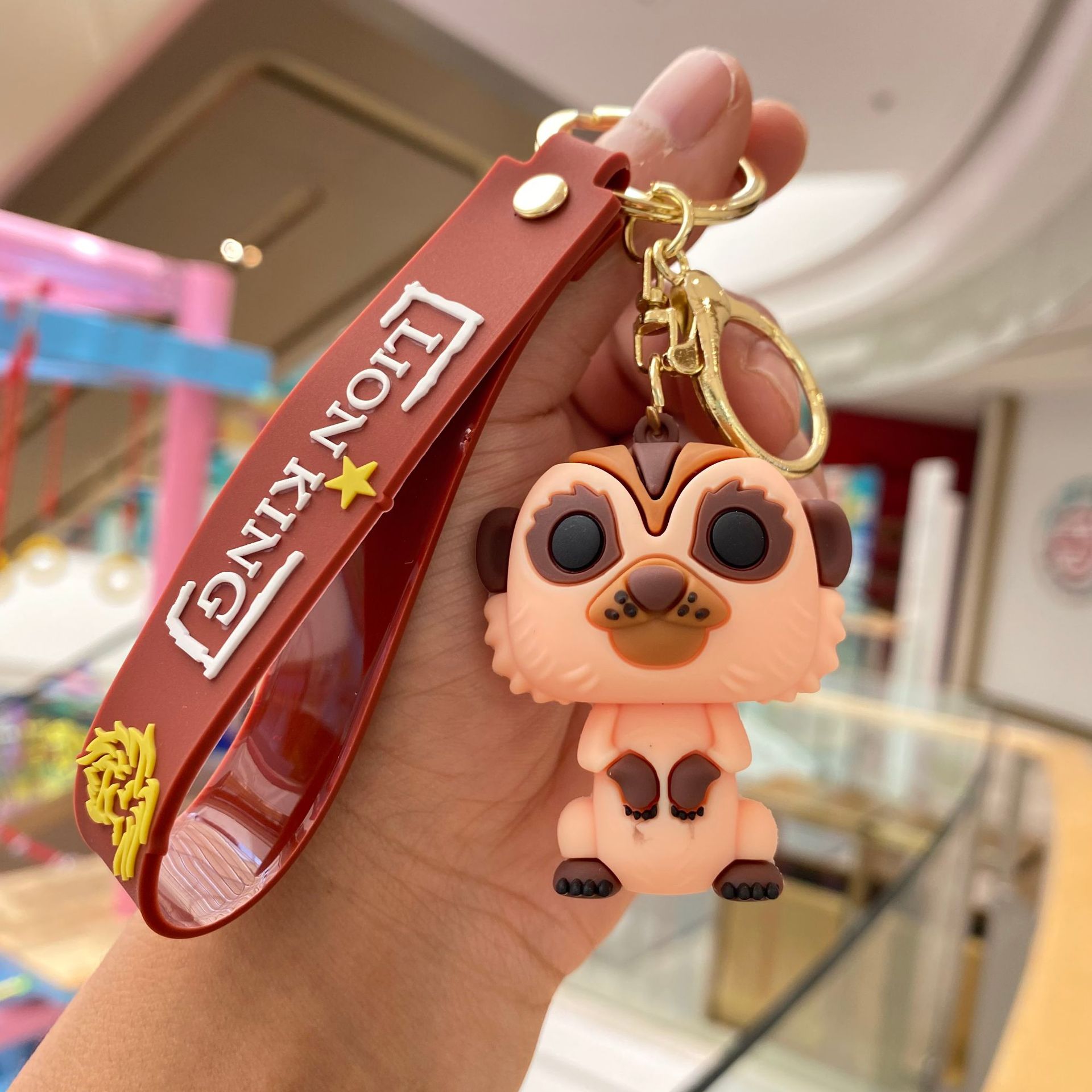 Creativo de dibujos animados lindo Simba Rey León llavero muñeca captura bebé máquina colgante bolsa accesorios pequeño regalo al por mayor