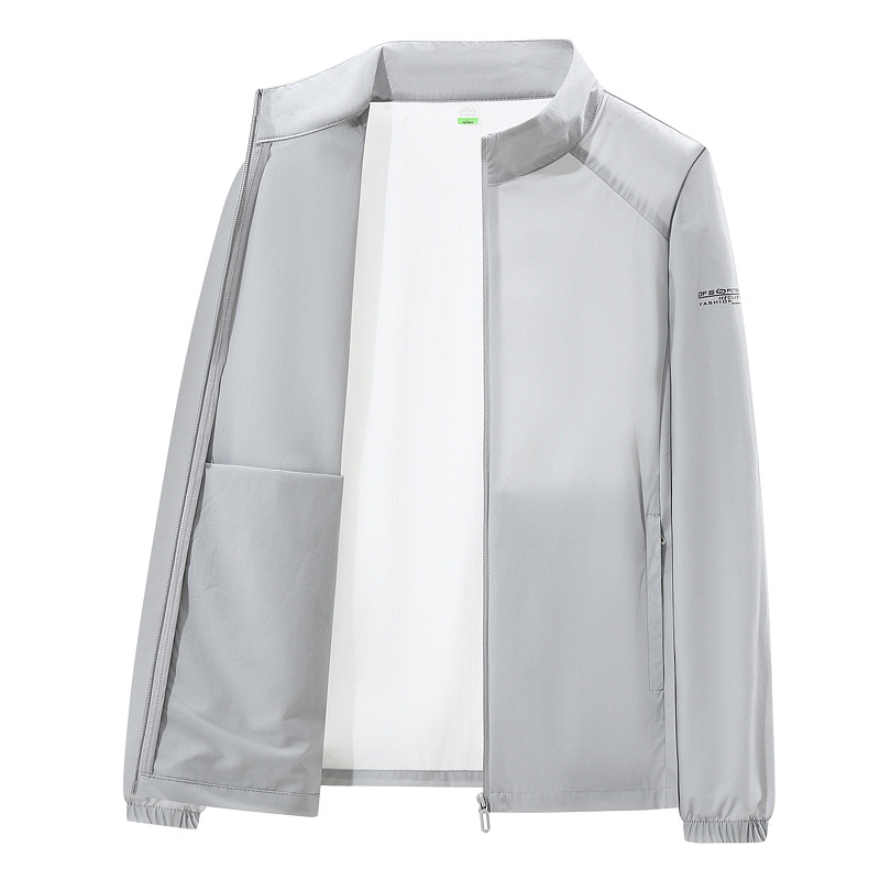 2025 nueva ropa de protección solar de verano para hombres y mujeres al aire libre anti-UV ropa de piel marca de moda de color sólido