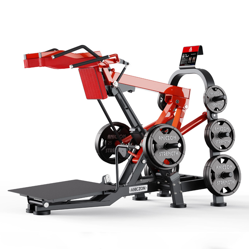 Equipo de ejercicios comerciales Panata ajustable Hacker entrenador de sentadillas, estación de sentadillas integrada, máquina de sentadillas de piernas