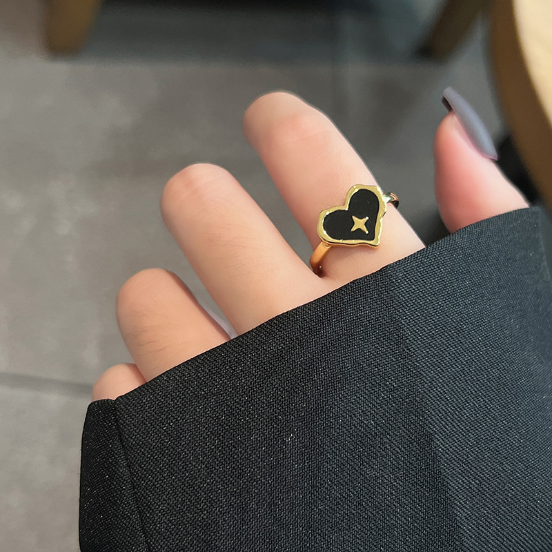 Title 5, Bague Ouverte Croix Amour Époxy Spécial Mode, u...