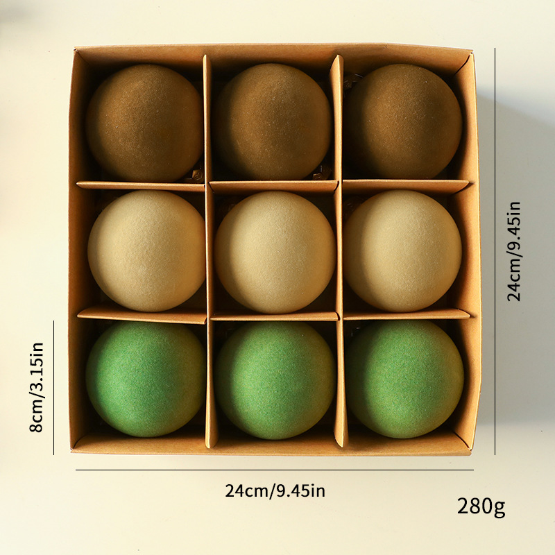 2025 nueva bola de Navidad hecha a mano bola de floquete colgante de Navidad colgante de árbol de Navidad floquete bola de Navidad bola especial