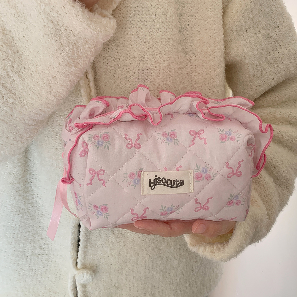 179g Weight Pencil Case Stationery Type 1 Piece Quantity Class, Learning, Graduation Occasion Cotton, Polyester Material Bow Knot Pattern Korean Style Style Bow Knot Cotton Polyester Class Learning Graduation Korean Style Pencil Case 10