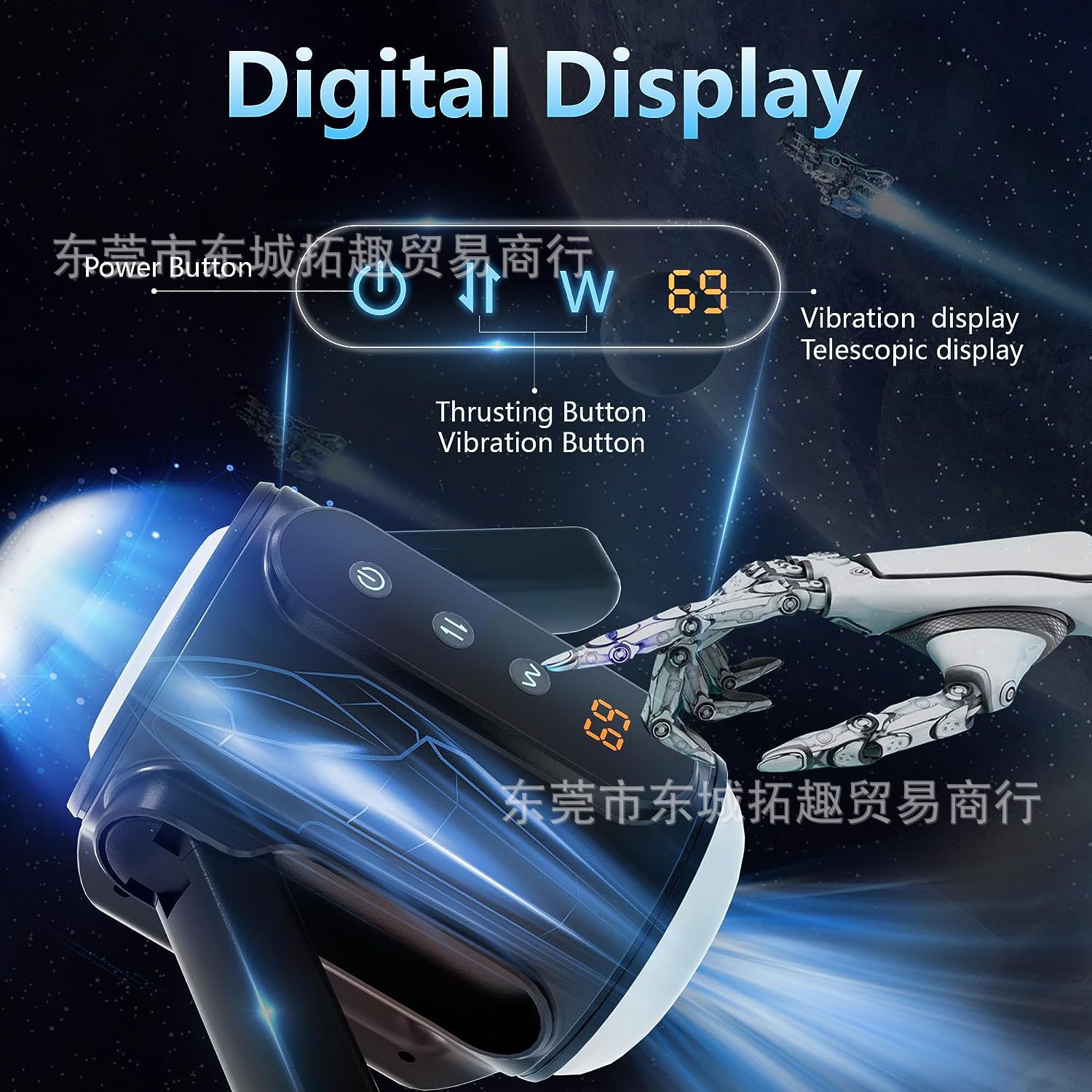 Doble mango avión Copa hombres automático retráctil pantalla LCD masturbación adultos robot avión Copa