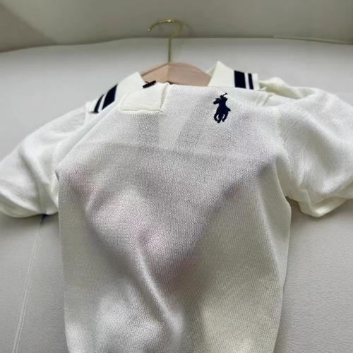 Summer Children's Ice Silk Short Sleeve Casual POLO Shirt Knit T-Shirt Fashion Lattice Breathable Boys' Children Collared