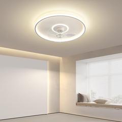 Bedroom ceiling fan light integrated modern minimalist 2024 new room ceiling light with hanging fan light children's room restaurant light