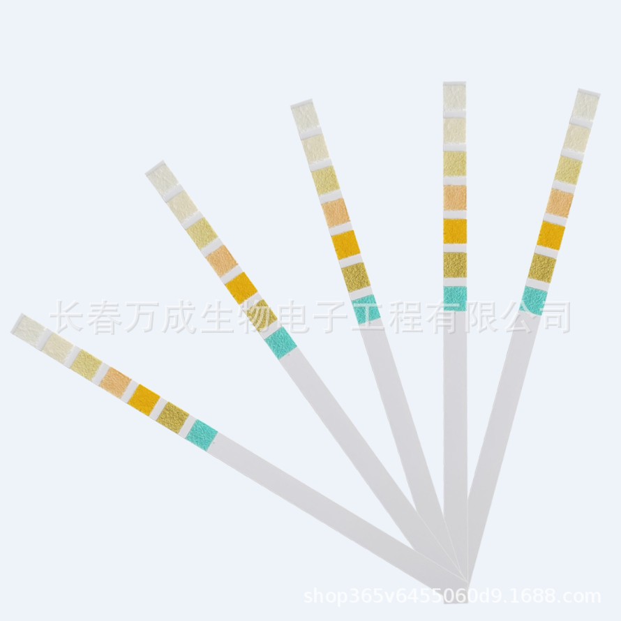 跨境电商万成生物外贸出口尿液分析试纸条检测试纸七项尿酮试纸-阿里巴巴