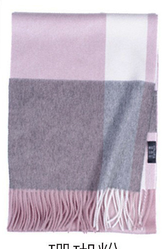 Mongolia interior puro cachemir lana de lana teñida en hilo a cuadros ondas de agua otoño e invierno bufanda para hombres y mujeres