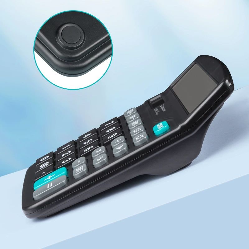 Qi Xin C-838 Calculator Black Learning Office Optoelectronics Double Drive