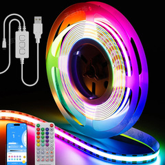 クロスボーダー RGB シンフォニー 5V スマート COB ライトストリップ USB 低電圧 10 ミリメートルマルチカラー柔軟なテープライト音楽モード