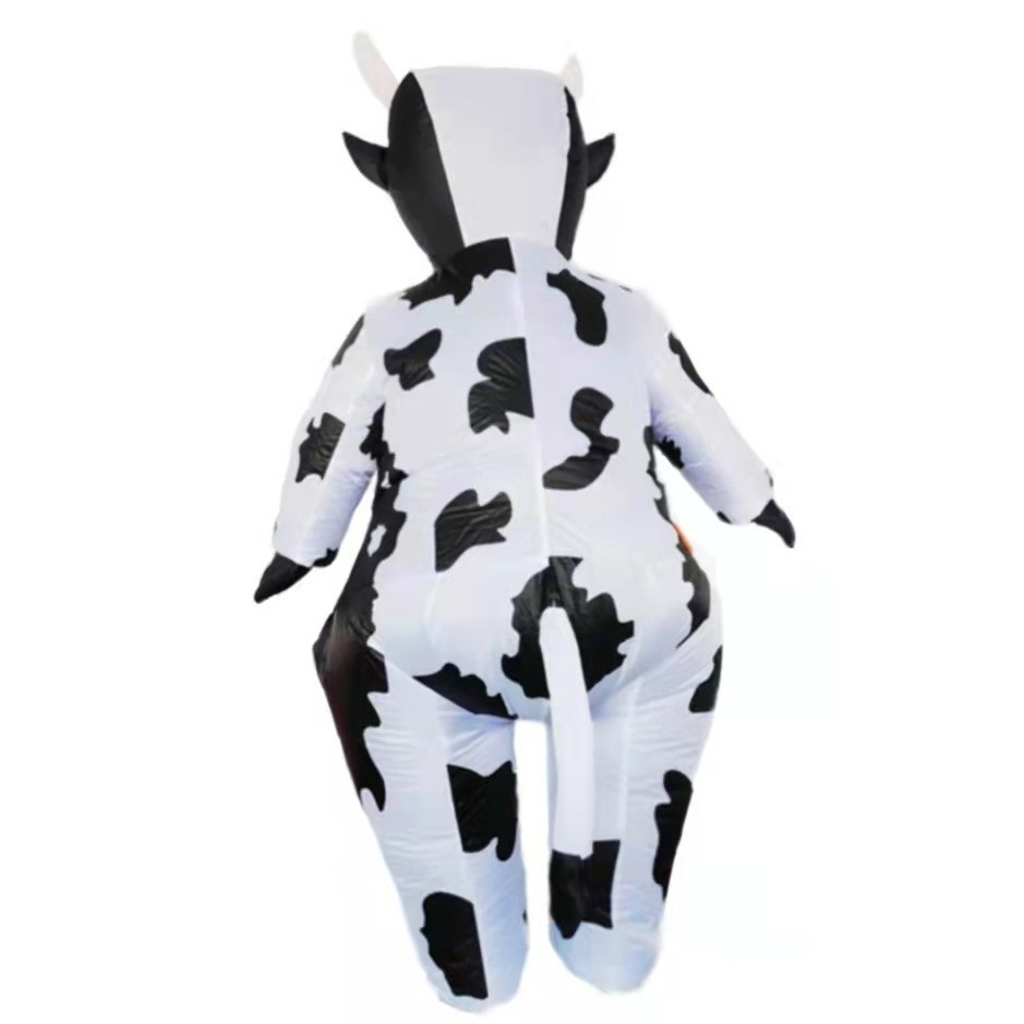 Fiesta de Halloween transfronteriza Bo Bo Vaca ropa inflable adorable divertida accesorios de juego de rol ropa inflable de vaca