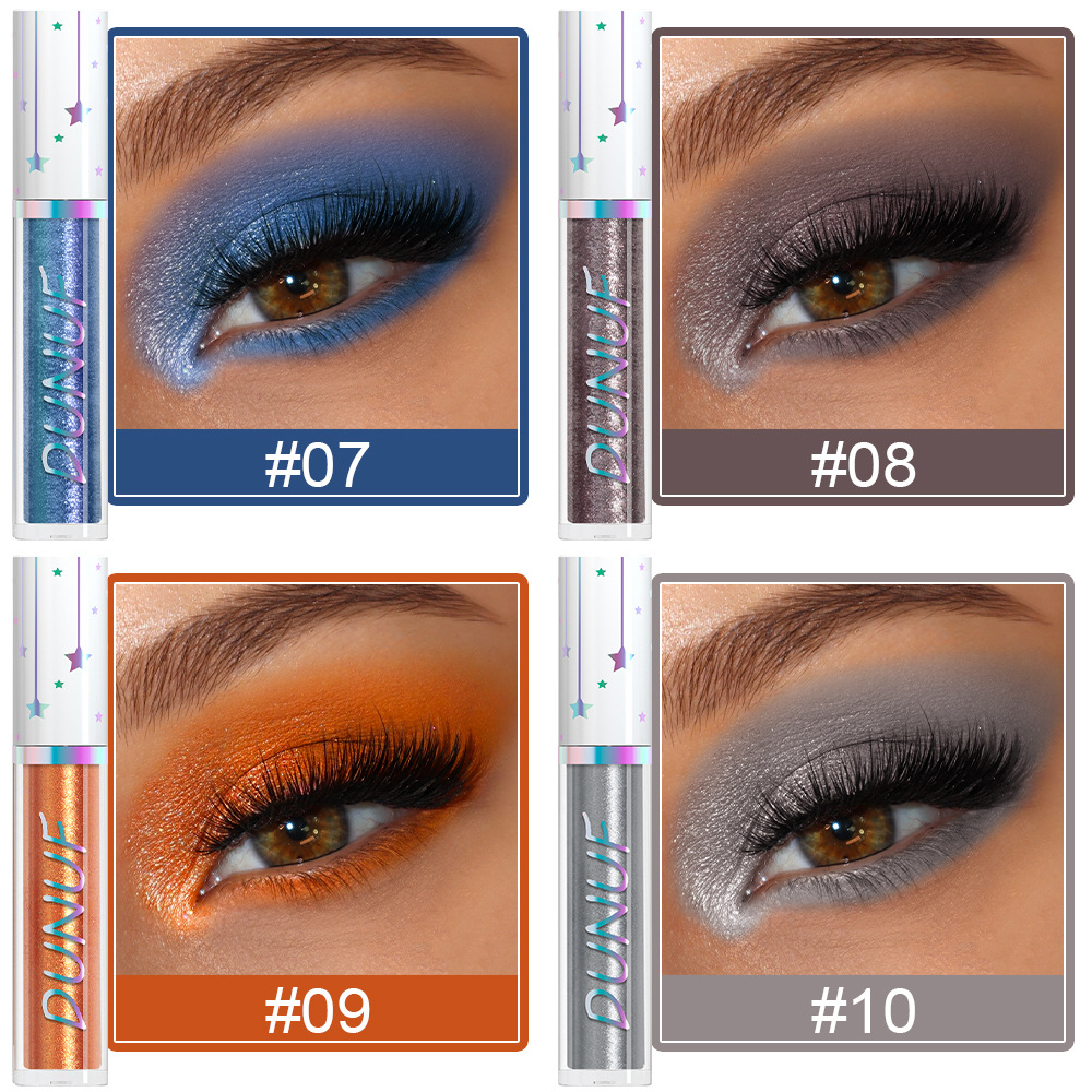 DUNUF 24-color liquid water-based eyeshadow with pearlescent long-lasting water resistance. Check it out! Disclaimer for links undefined