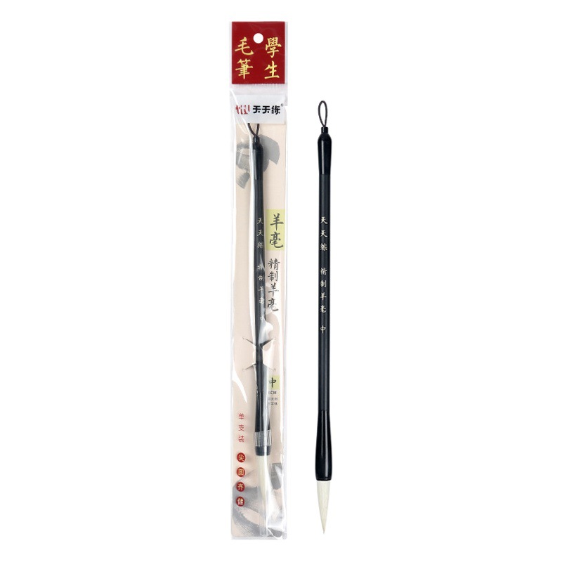 Practice Calligraphy with High-Quality Wolf Hair, Mixed Hair, and Goat Hair Brushes for Traditional Chinese Painting and Calligraphy in Various Sizes