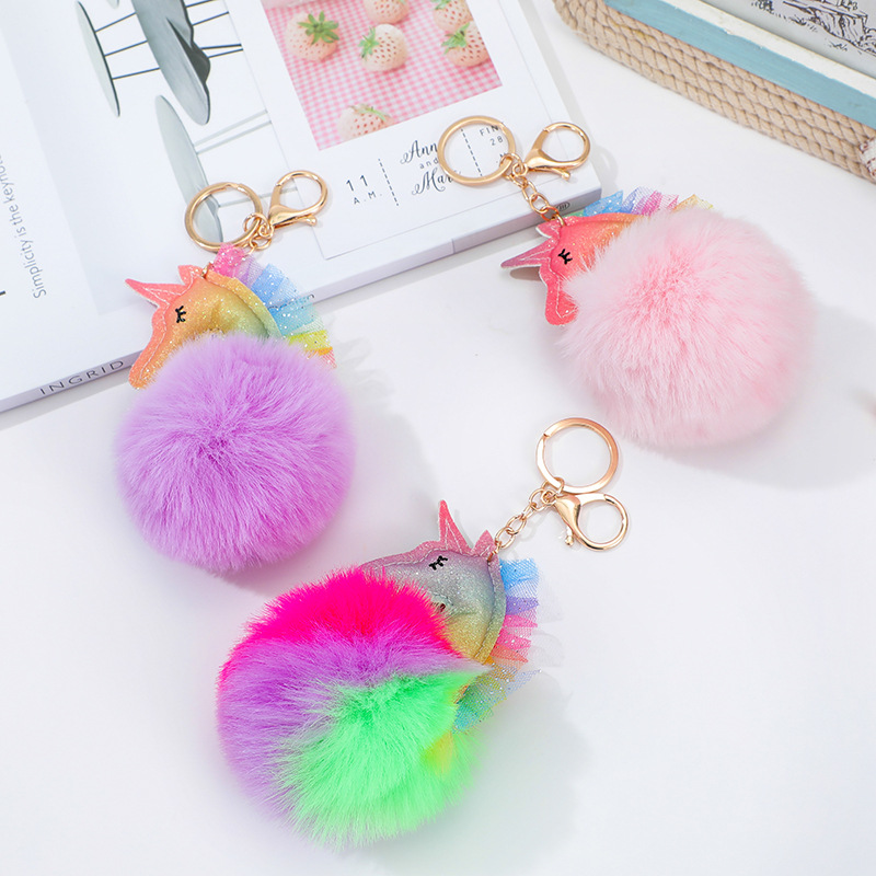 Fashion Animal Plush Bag Pendant Keychain 1 Piece display picture 2