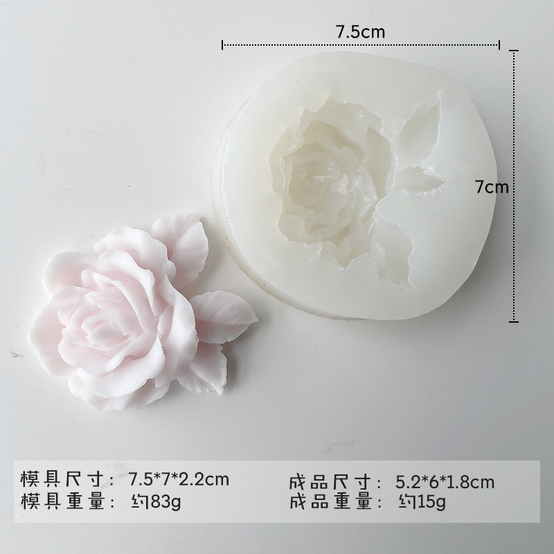 ✅ さまざまな花のシリコンモールド diy チョコレートフォンダンローズフラワー接着剤アロマセラピー石膏キャンドルモールド|undefined