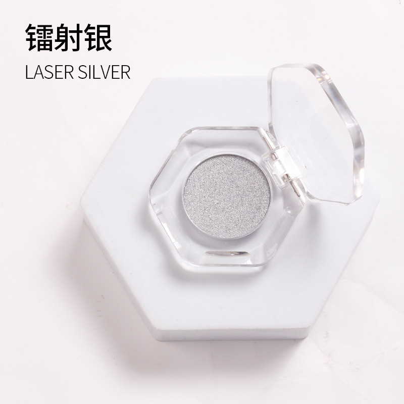 Japonés Super brillante polvo de uñas espejo de harina de titanio polvo de oro transfronterizo nuevo clavo sólido espejo mágico en polvo caja Flip transparente