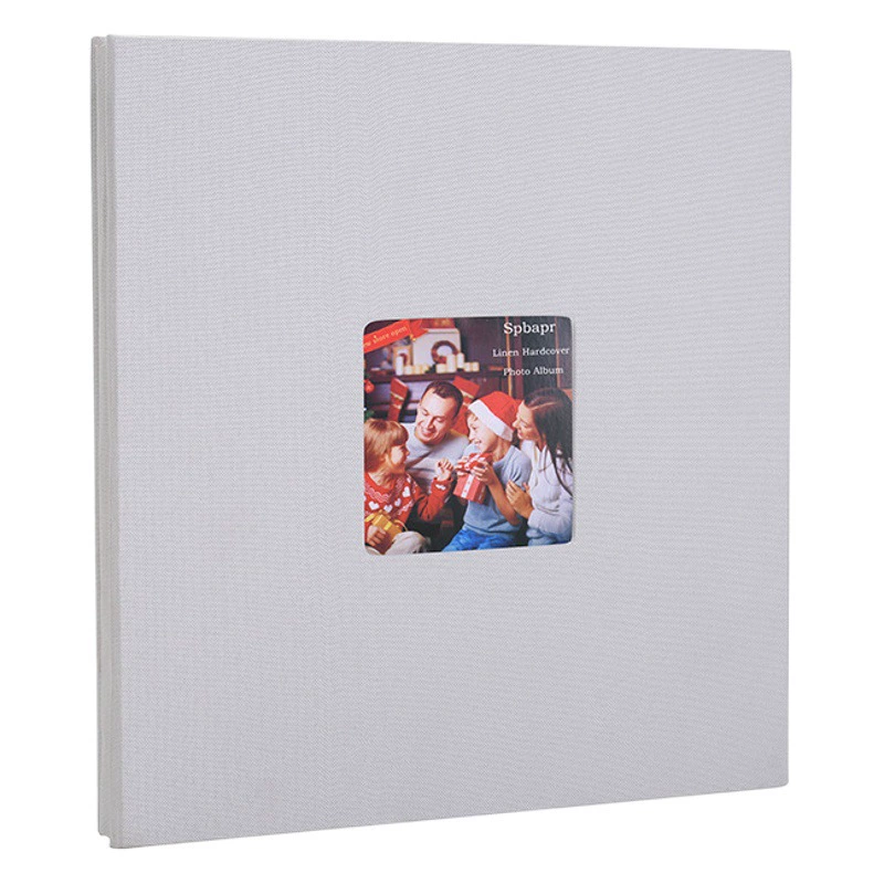 Оптовая Продажа с фабрики 16-дюймовый льняной фотоальбом окно самоклеящаяся пленка тонкий фотостудия фотоальбом DIY Фотоальбом можно установить LOG