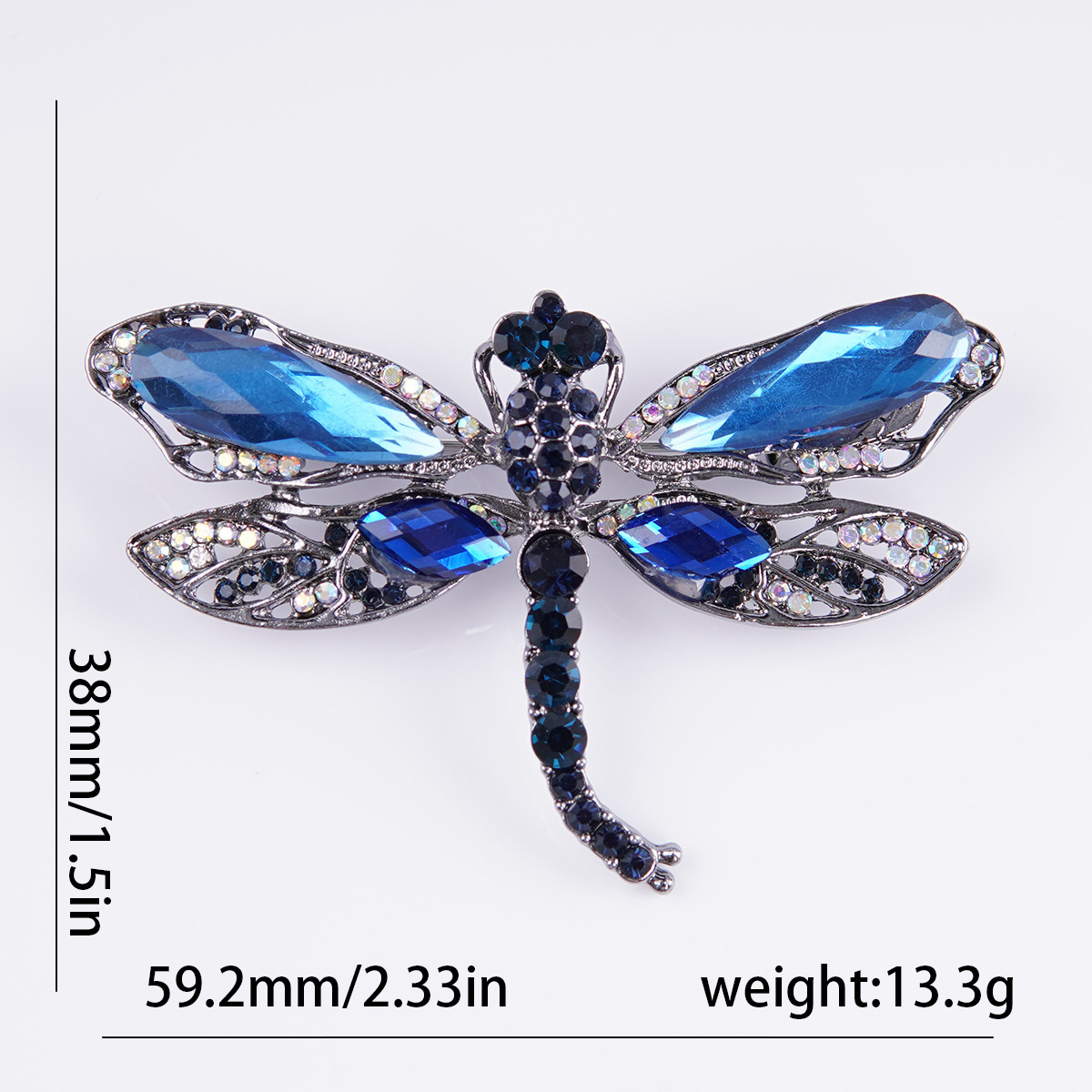 Simple Style Classic Style Dragonfly Alloy Inlay Zircon Women's Brooches display picture 1