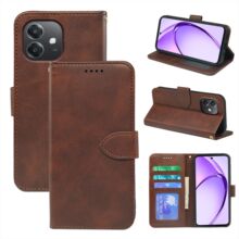 适用OPPO Find X9手机壳皮质小牛皮相框A5X翻盖支架A79手机皮套