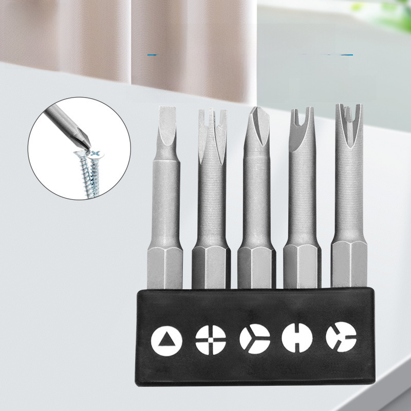 가전 유지 보수 전기 드릴 드라이버 액세서리 U 자형 Y 자형 삼각형 모양의 배치 헤드 세트 스토리지 스트립이있는 다양한 사양