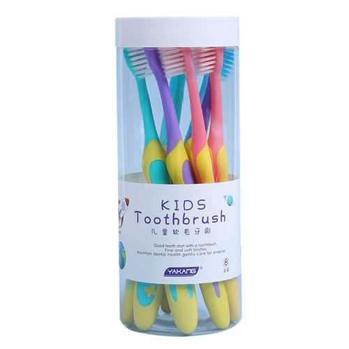 Yakang Children's Toothbrush 8 Bucket Children's Toothbrush 3-12 Years Old Cute Baby Baby Teeth Filament Soft Bristle Toothbrush