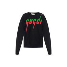 跨境古家卫衣潮牌GU圆领闪电刀锋卫衣圆领休闲卫衣男女同款情侣装