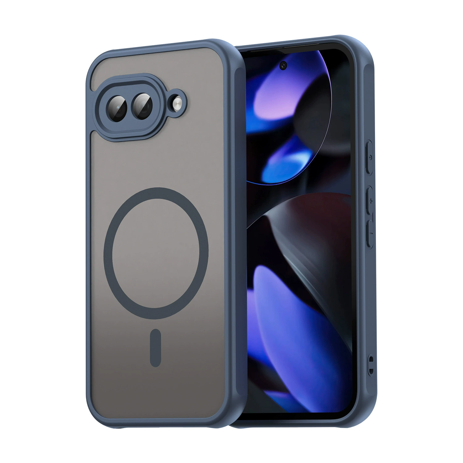 Подходит для Google 9A защитный чехол Pixel9 чехол для мобильного телефона 9Pro ощущение поверхности 9proXL полный набор против падения PC+TPU магнитный всасыватель