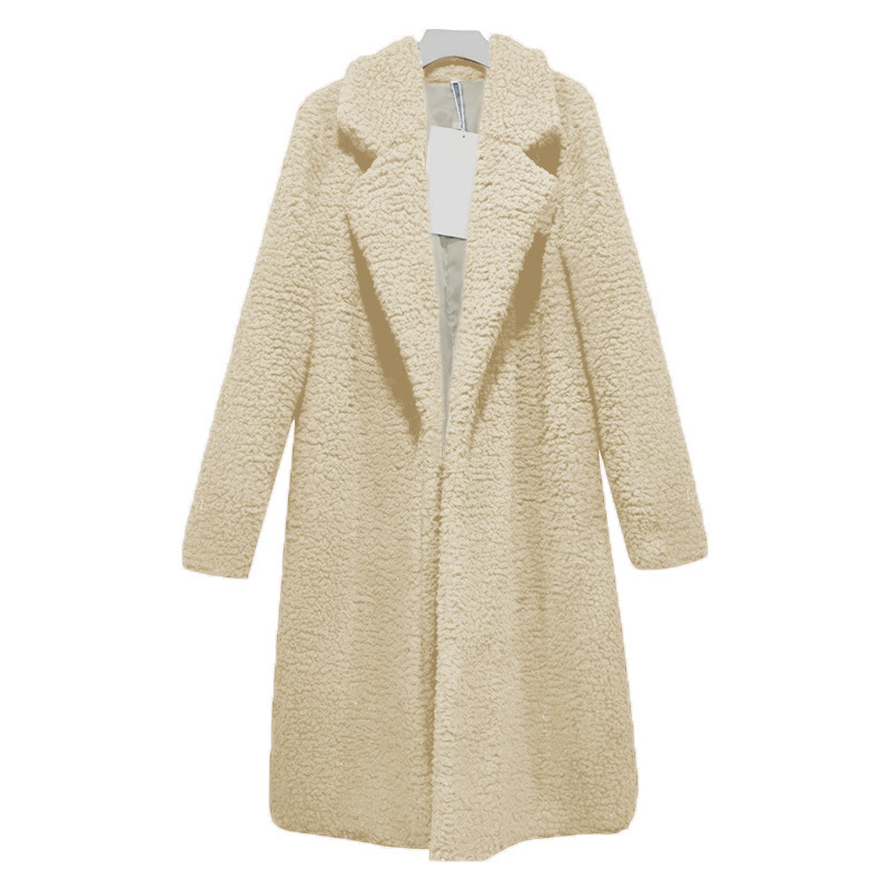 Dameskleding herfst en winter dames halflange jas lamswollen jas INS fabriek directe verkoop_voghion.com