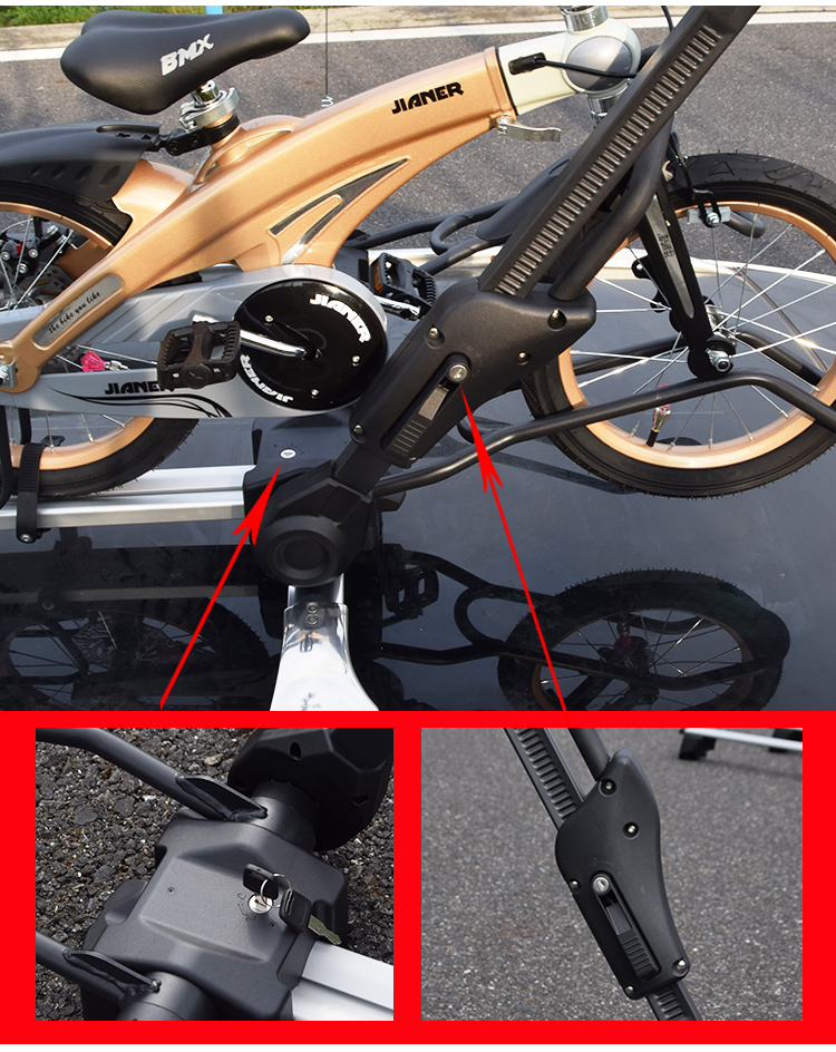 Car Roof Bike Rack, Car Suv Universal Car Bike Rack, Luggage Crossbar, Mountain Road Bike Rack