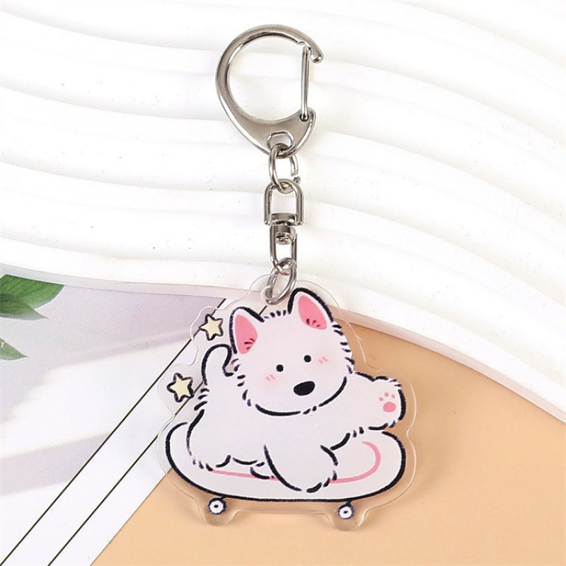 "(Cross-border trading), acrylic keychain, cartoon school bag, pendant"