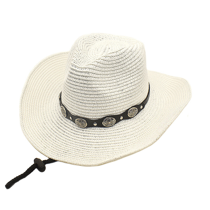 Women's Vacation Beach Solid Color Wide Eaves Straw Hat display picture 2