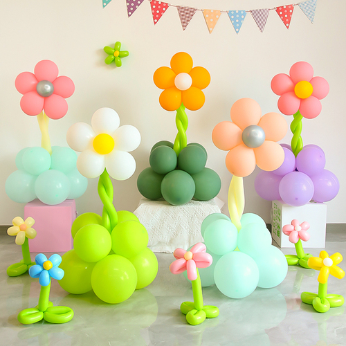 2024 New Flower Bouquet Children's Flower Pillar Kindergarten Decoration Photo Birthday Party Scene Decoration