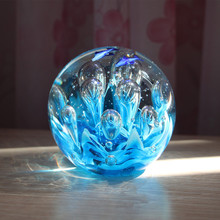 淄博特產玻璃裝飾品海浪球生日禮物海洋家居擺件手工琉璃獎品紀念