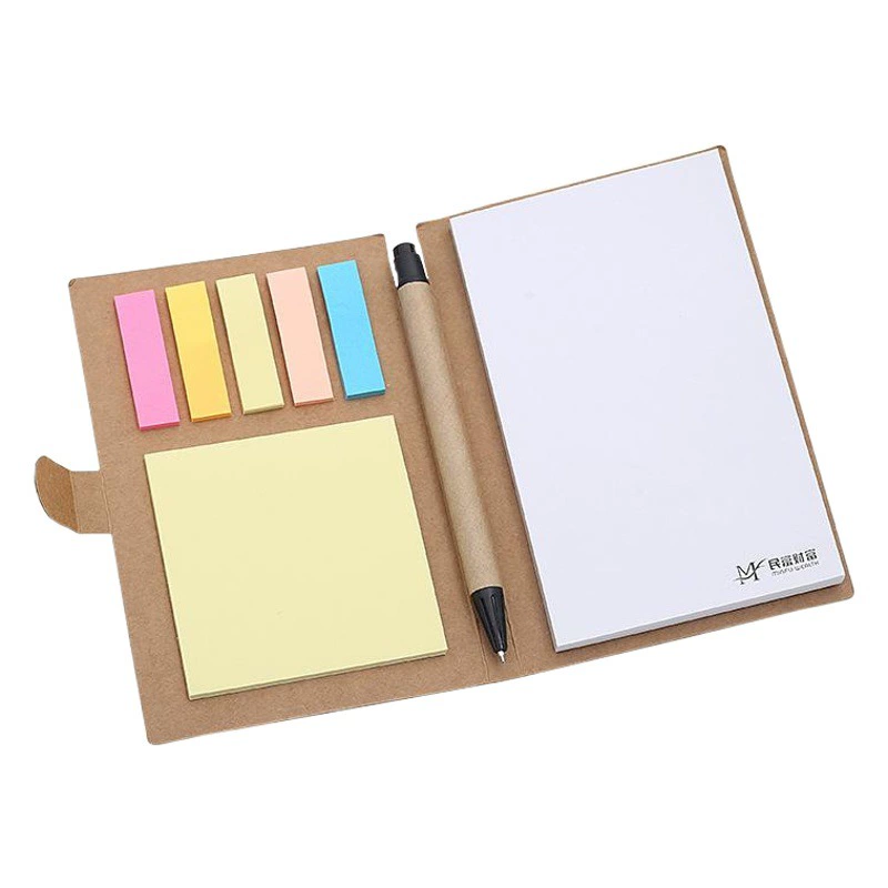 Записная книжка Post-It Kraft-бумага Комбинированная записная книжка Деловая отрывная бумага для заметок с логотипом Блокнот