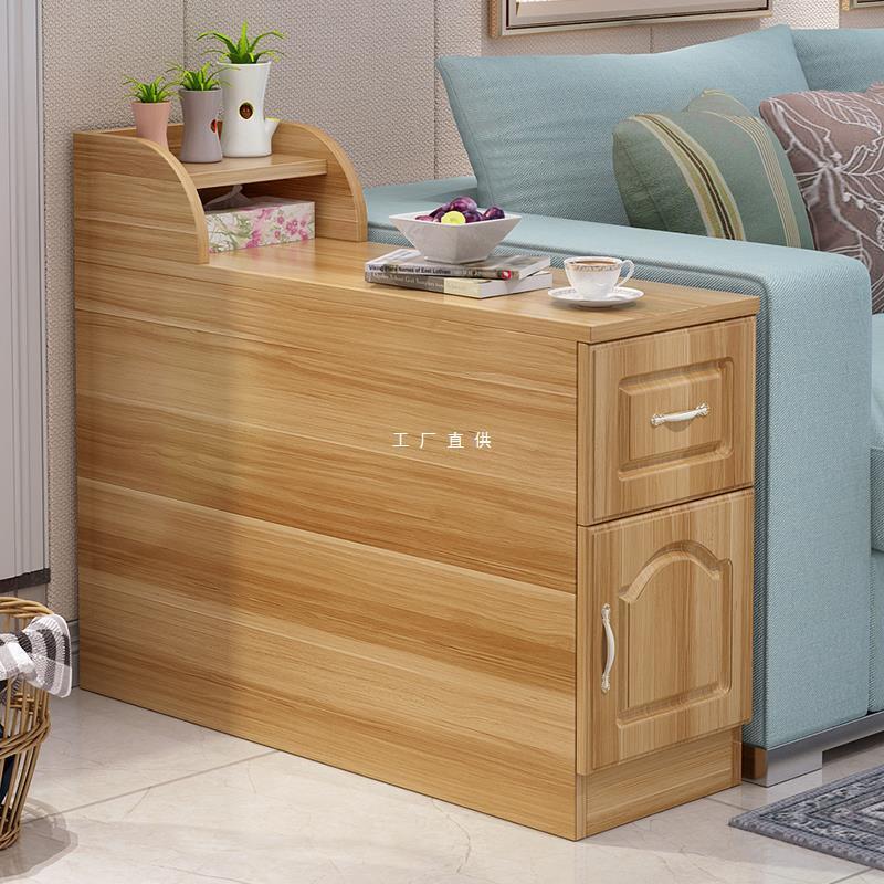 Light Luxury Side Table Small Coffee Table Solid Wood Corner Table 25cm30cm European Style Sofa Side Cabinet Armrest Cabinet with Drawer