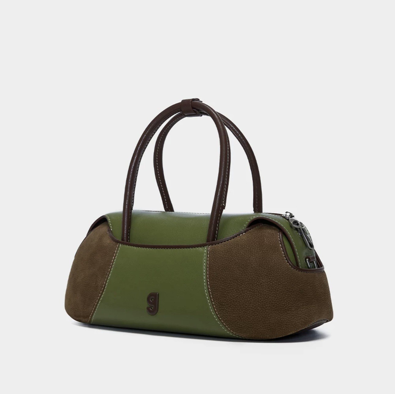 KUNOGIGI Boston Baseball Bag Medium Retro Handbag Crossbody Bag for Women - Thumbnail 4