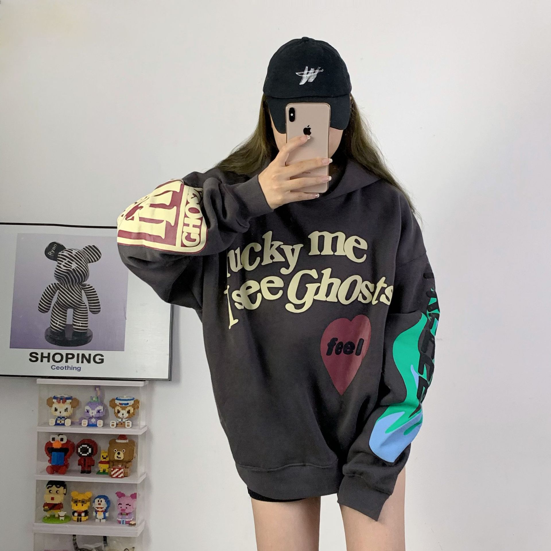 Sudadera con Capucha Unisex de Algodón Afelpada con Estampado Must Be Born de CPFM