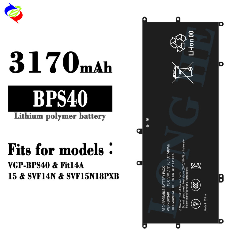 Suitable for Sony Bps40 Notebook Battery Vgp-Bps40/Svf14N/Svf15N18Pxb Factory Wholesale